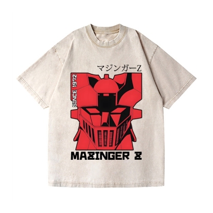 Mazinger Z Vintage Wash Japanese Design T-Shirt