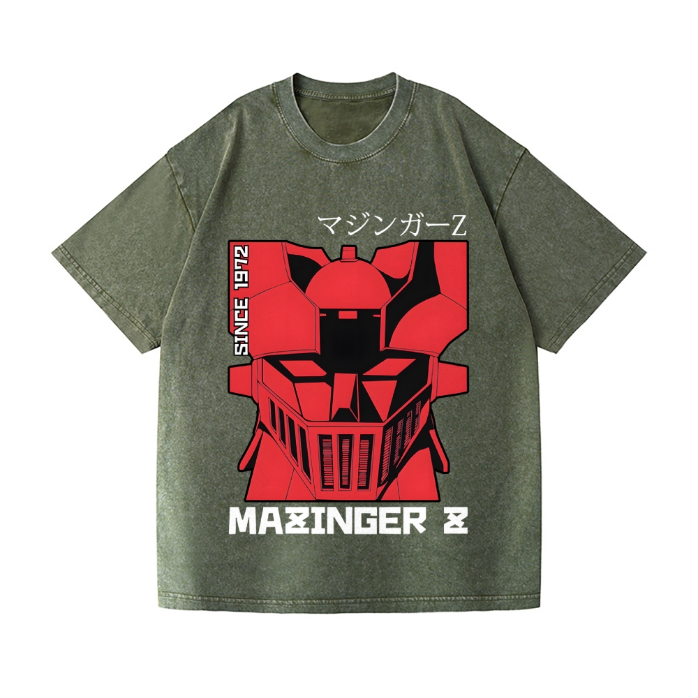 Mazinger Z Vintage Wash Japanese Design T-Shirt