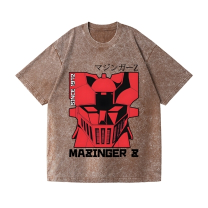 Mazinger Z Vintage Wash Japanese Design T-Shirt