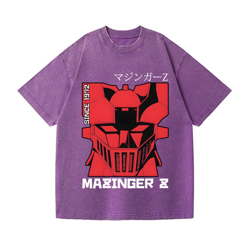 Mazinger Z Vintage Wash Japanese Design T-Shirt