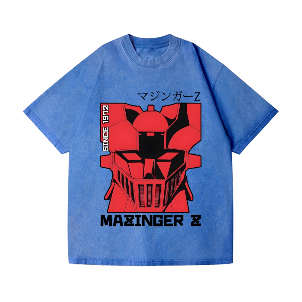 Mazinger Z Vintage Wash Japanese Design T-Shirt