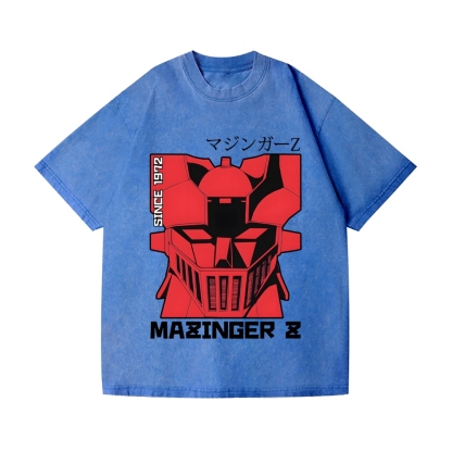 Mazinger Z Vintage Wash Japanese Design T-Shirt