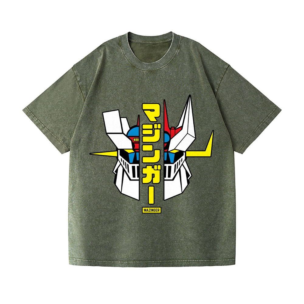 Mazinger Z Vintage Wash Japanese Design T-Shirt