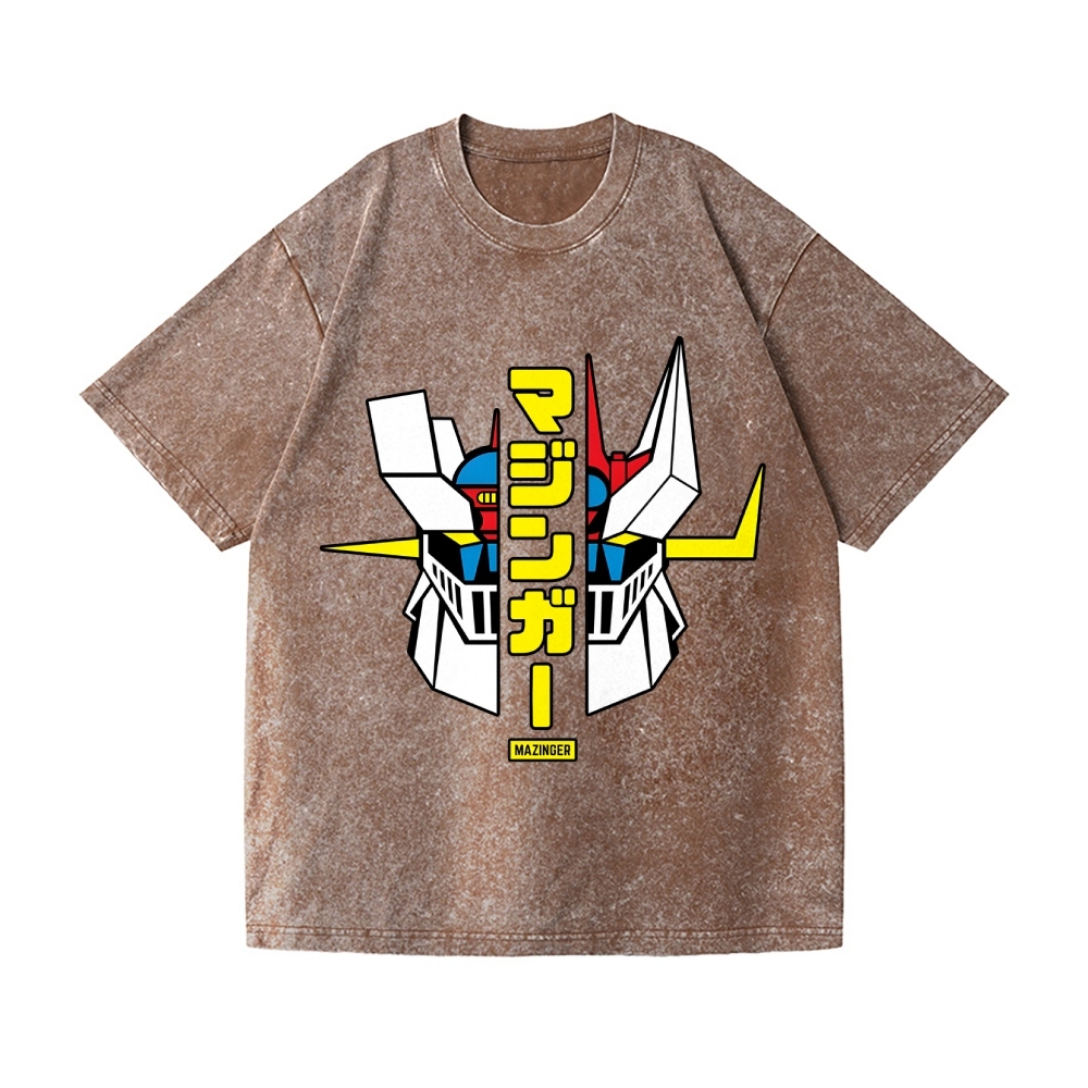Mazinger Z Vintage Wash Japanese Design T-Shirt