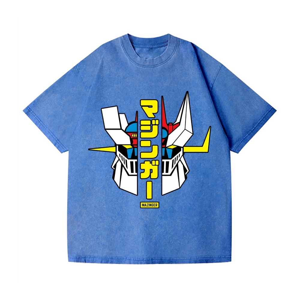 Mazinger Z Vintage Wash Japanese Design T-Shirt