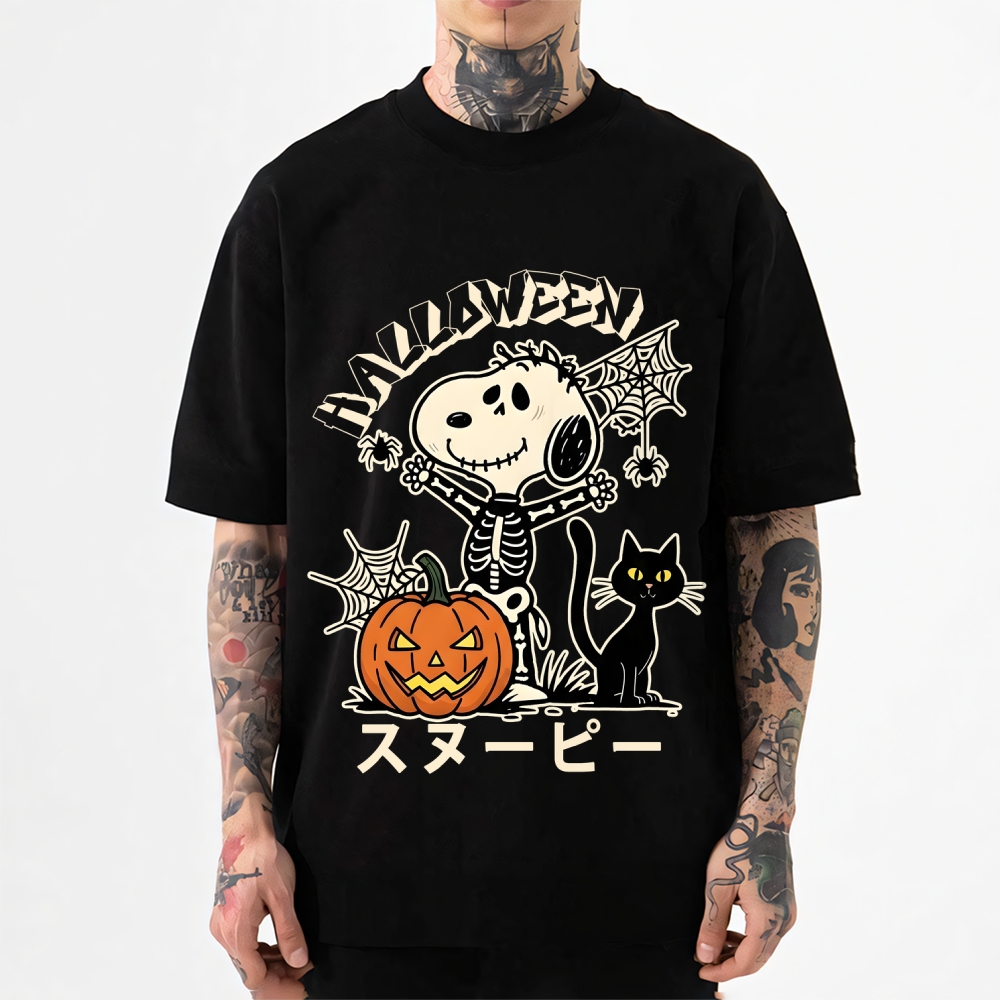 Halloween Dog Japanese Style Classic Tee