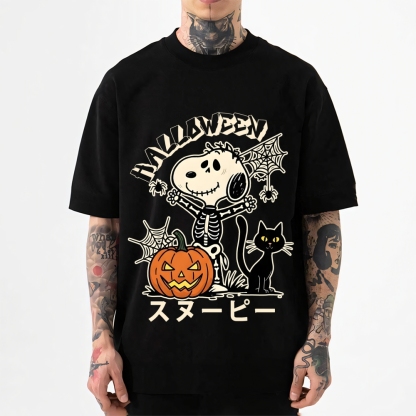 Halloween Dog Japanese Style Classic Tee