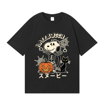 Halloween Dog Japanese Style Classic Tee