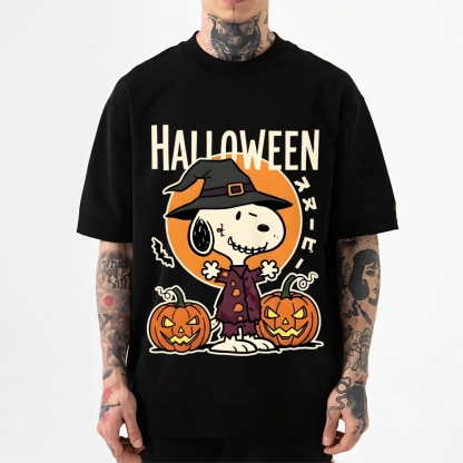 Halloween Dog Japanese Style Classic Tee
