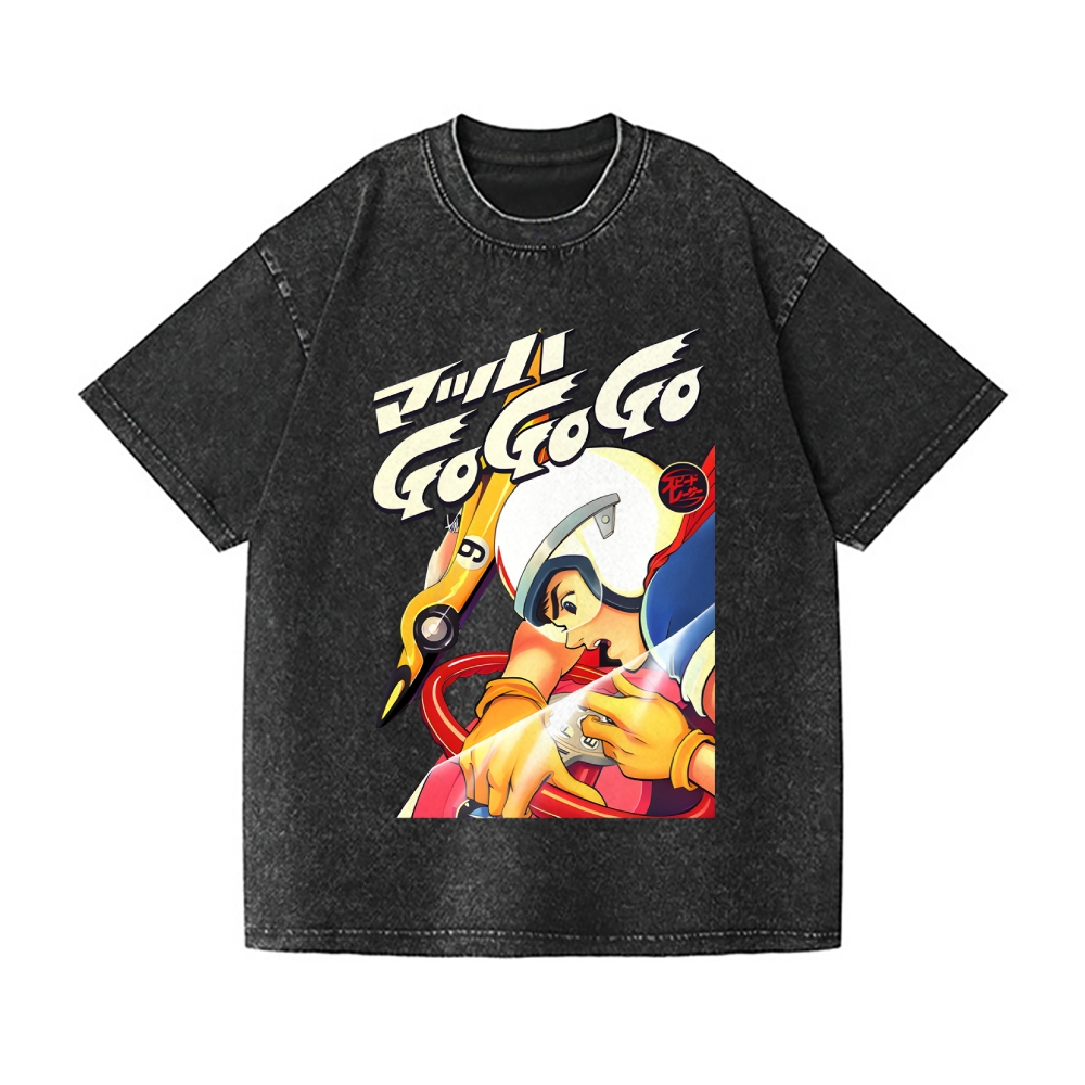 Speed Racer Vintage Wash Japanese Design T-Shirt