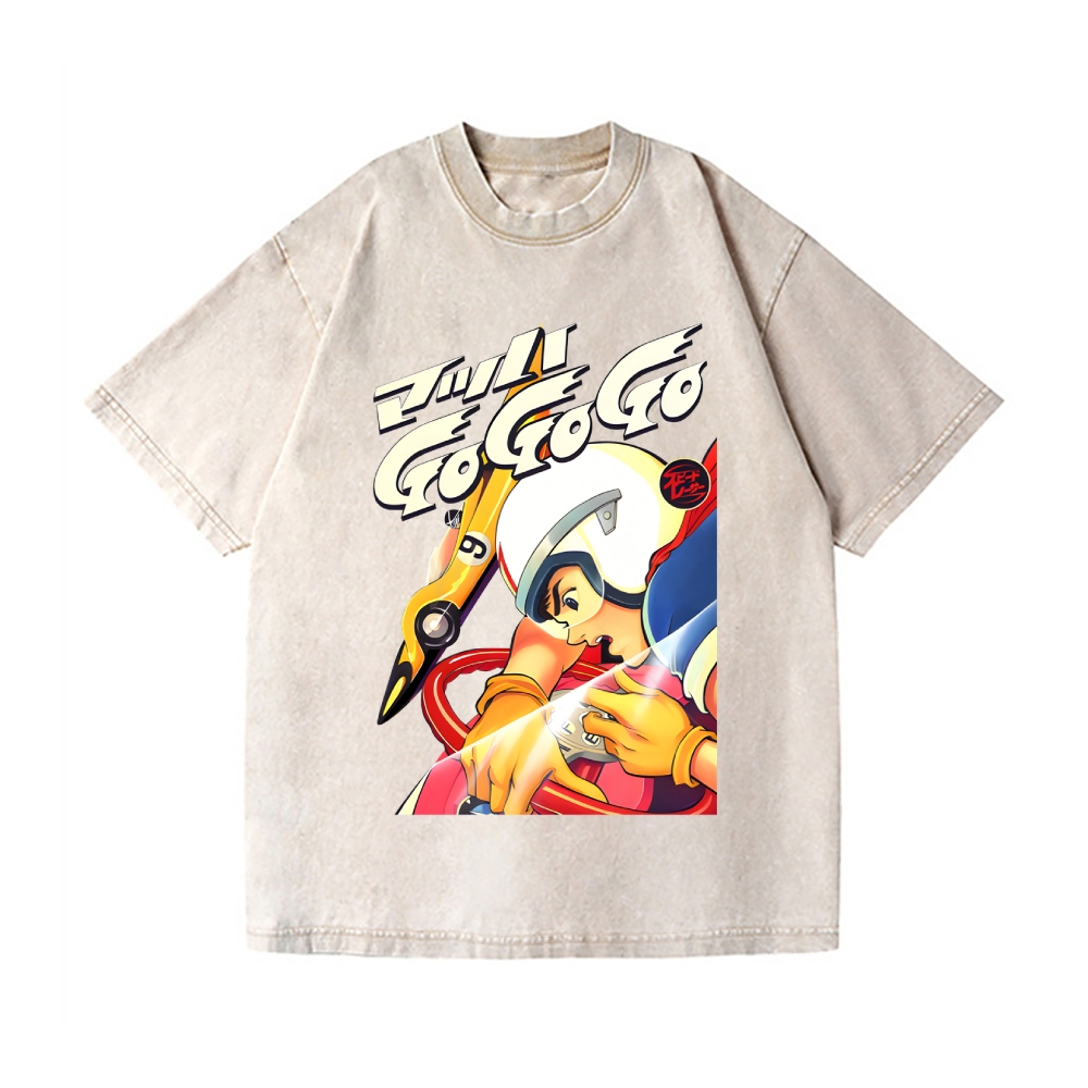 Speed Racer Vintage Wash Japanese Design T-Shirt