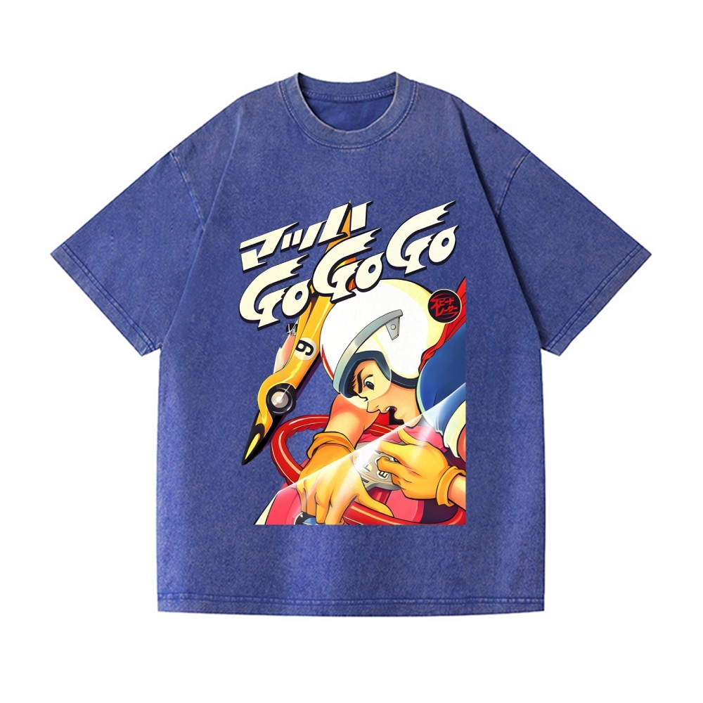 Speed Racer Vintage Wash Japanese Design T-Shirt