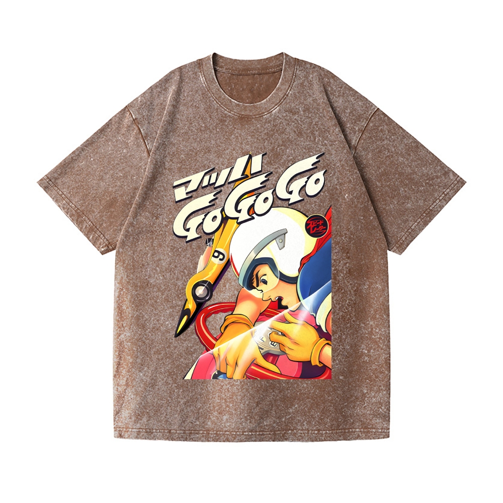 Speed Racer Vintage Wash Japanese Design T-Shirt