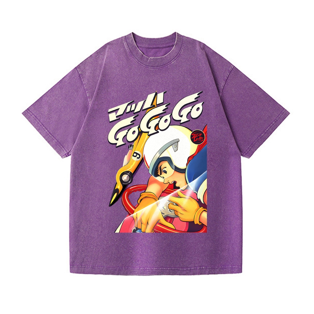 Speed Racer Vintage Wash Japanese Design T-Shirt