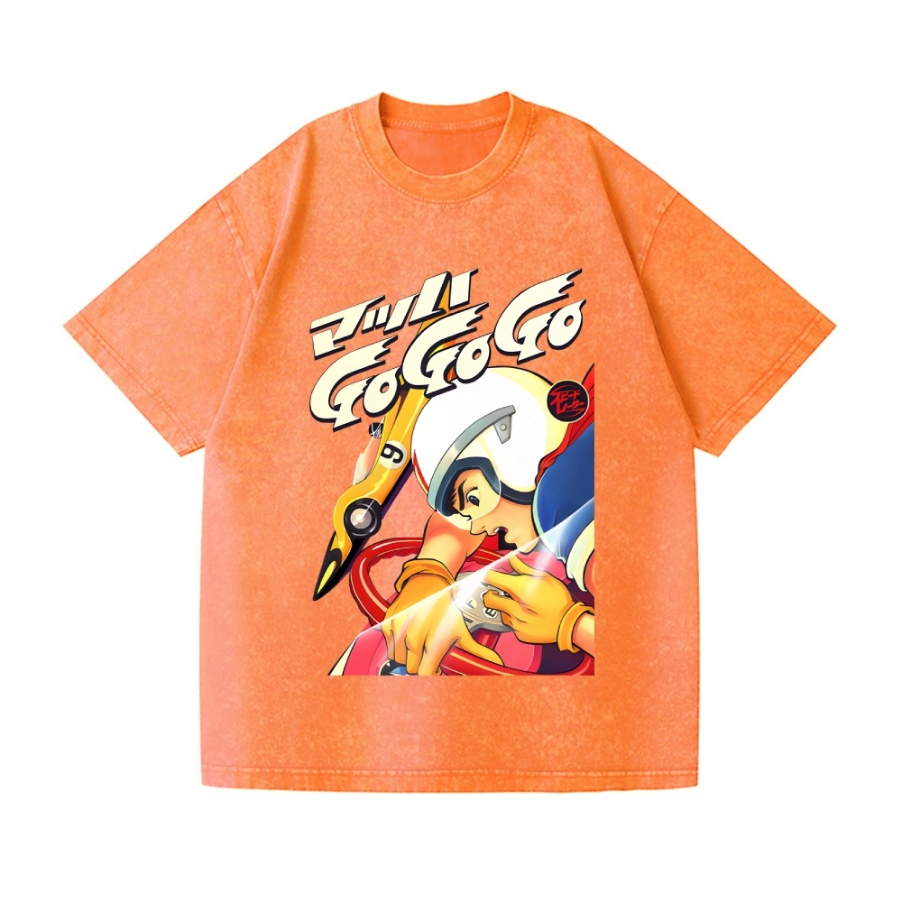 Speed Racer Vintage Wash Japanese Design T-Shirt