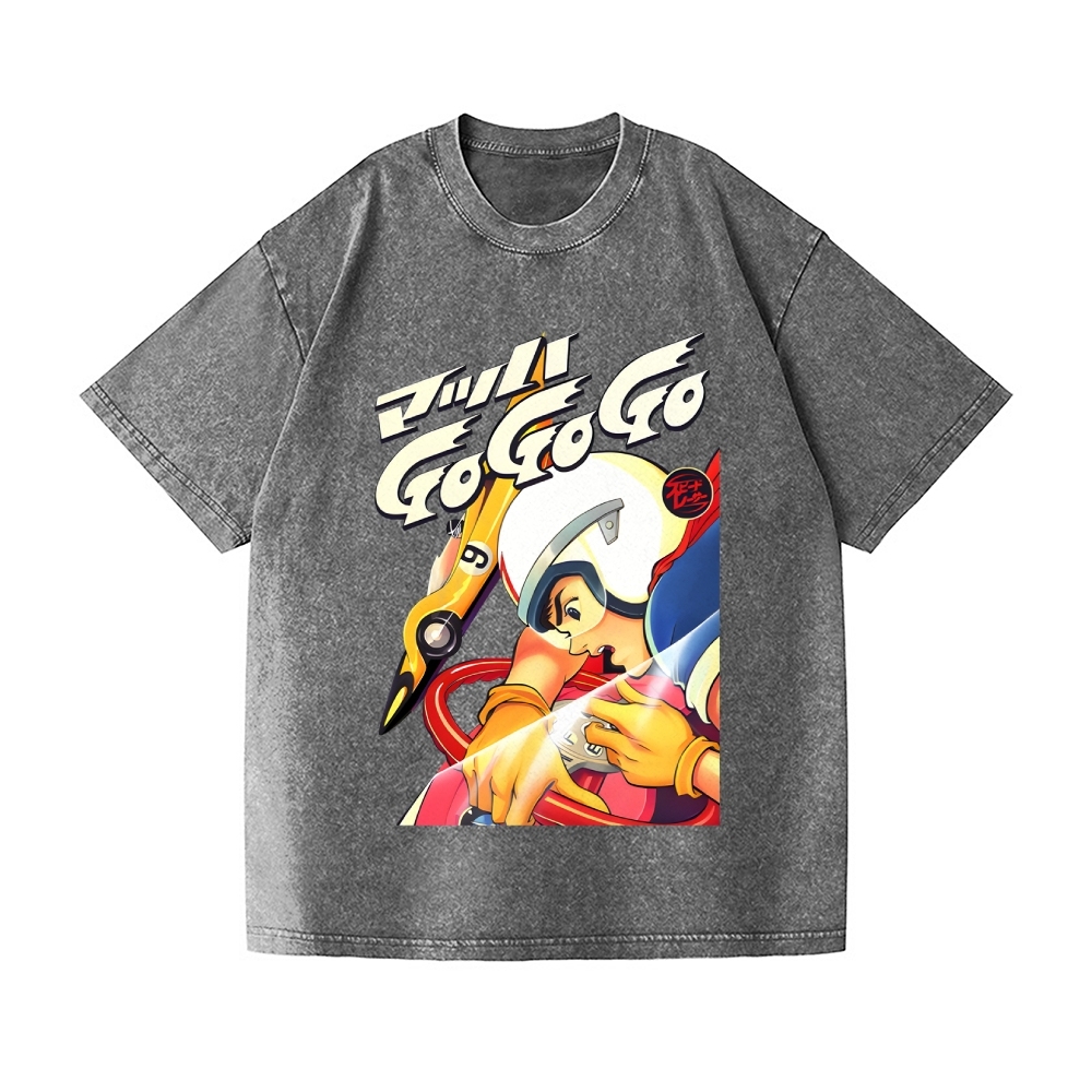 Speed Racer Vintage Wash Japanese Design T-Shirt