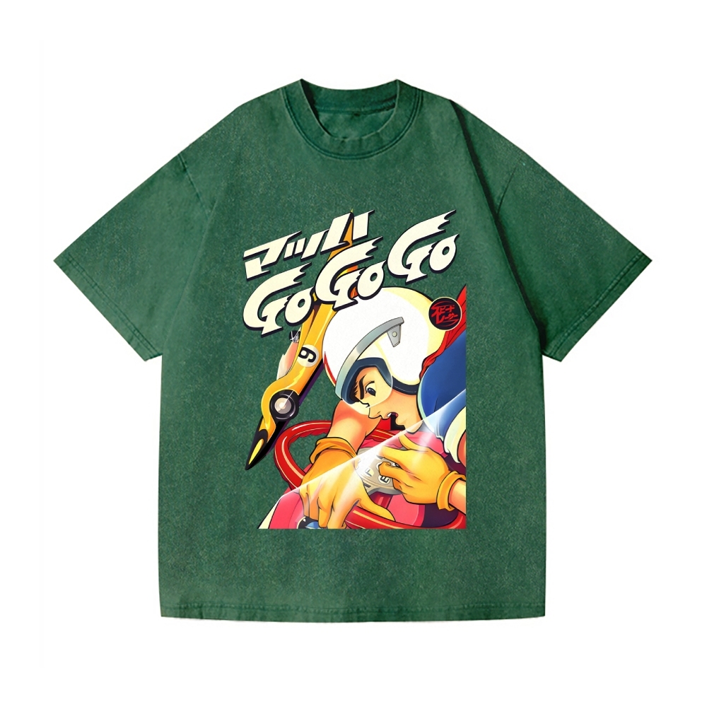 Speed Racer Vintage Wash Japanese Design T-Shirt