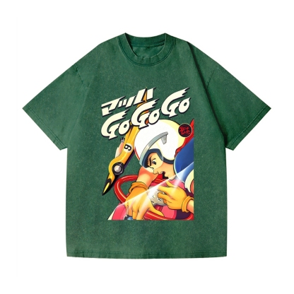 Speed Racer Vintage Wash Japanese Design T-Shirt