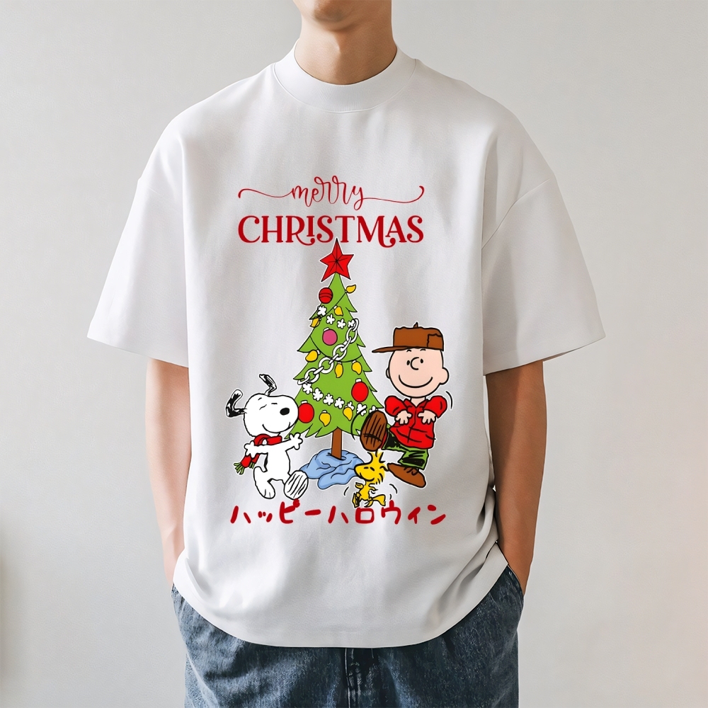 Christmas Dog Peanuts Japanese Style Classic Tee