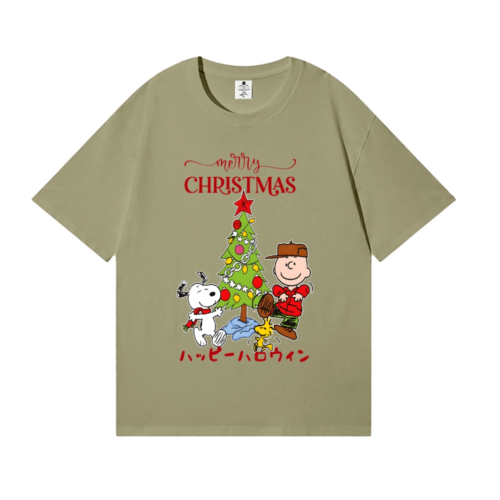 Christmas Dog Peanuts Japanese Style Classic Tee