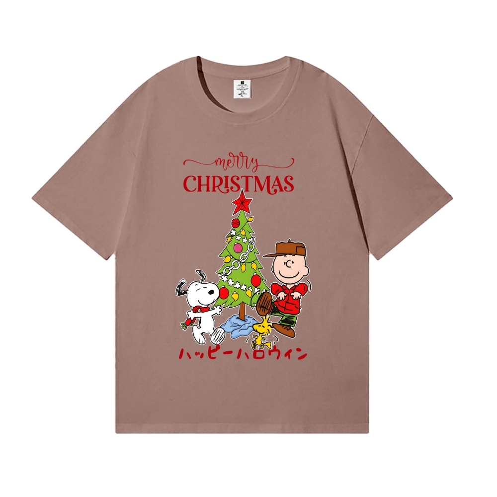 Christmas Dog Peanuts Japanese Style Classic Tee