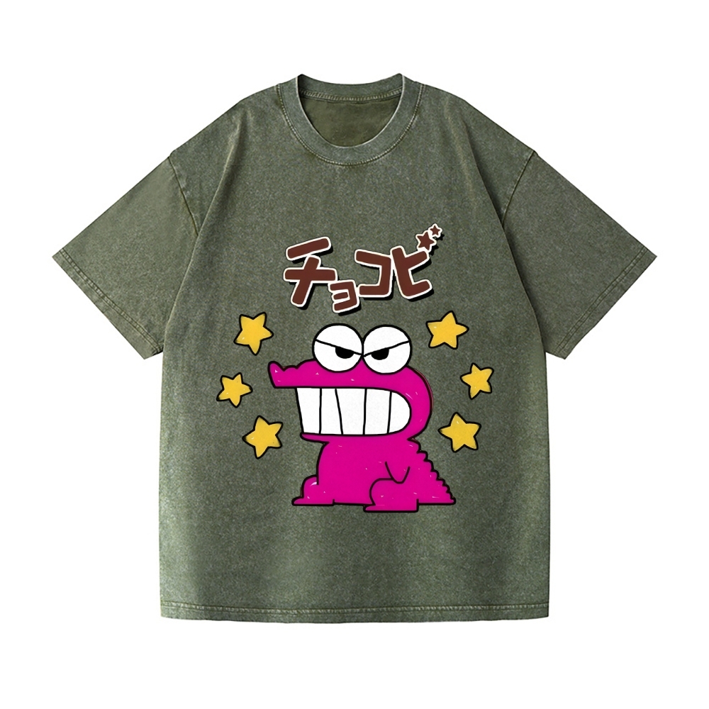 Chocobi Vintage Wash Japanese Design T-Shirt