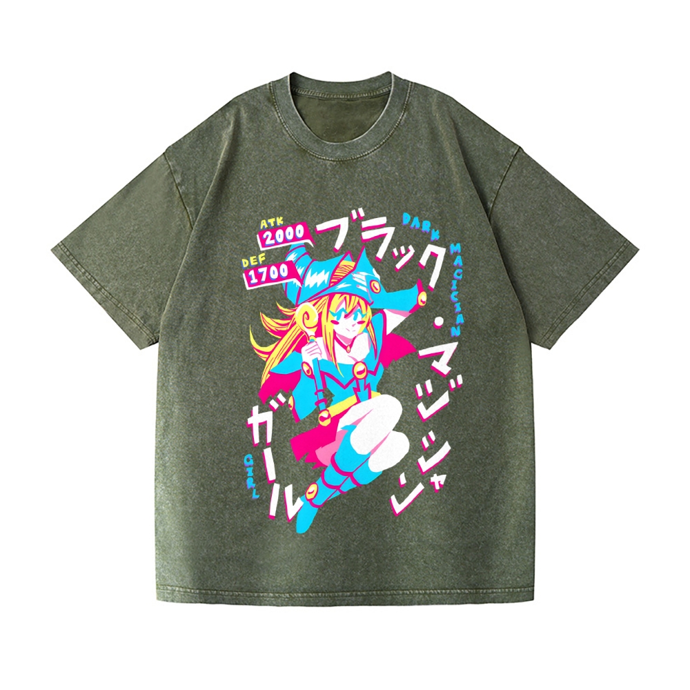 Yu-Gi-Oh! Dark Magician Vintage Wash Japanese Design T-Shirt