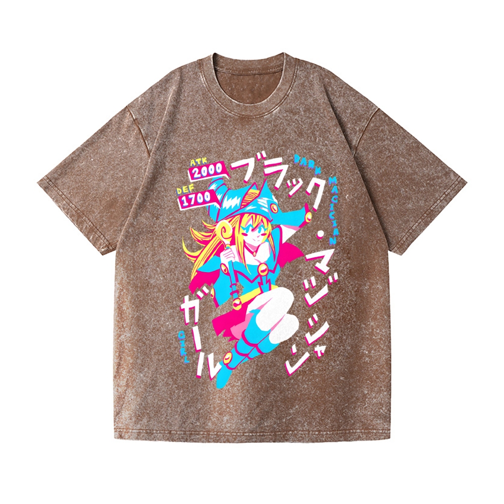 Yu-Gi-Oh! Dark Magician Vintage Wash Japanese Design T-Shirt