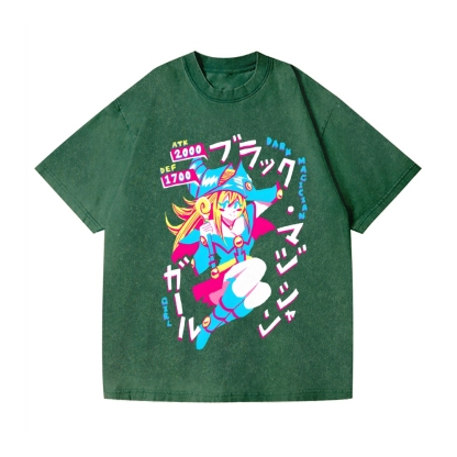 Yu-Gi-Oh! Dark Magician Vintage Wash Japanese Design T-Shirt