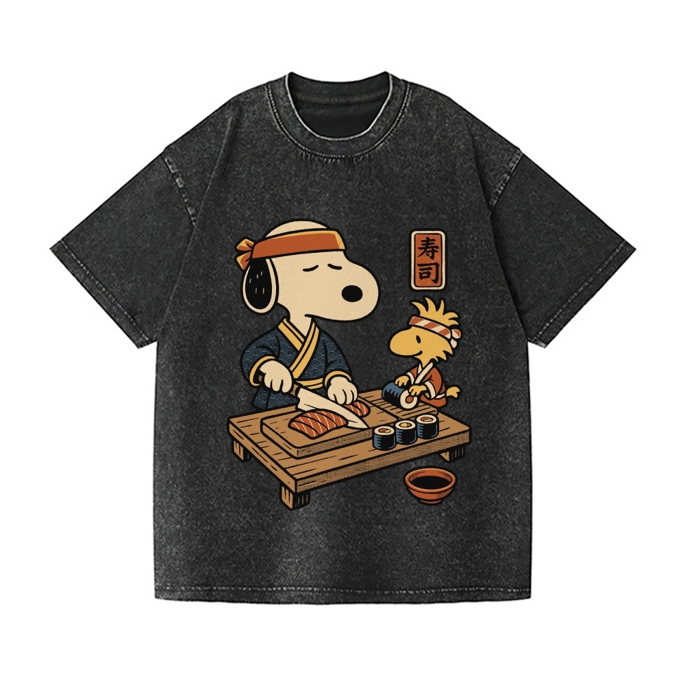 Snoopy Vintage Wash Japanese Design T-Shirt