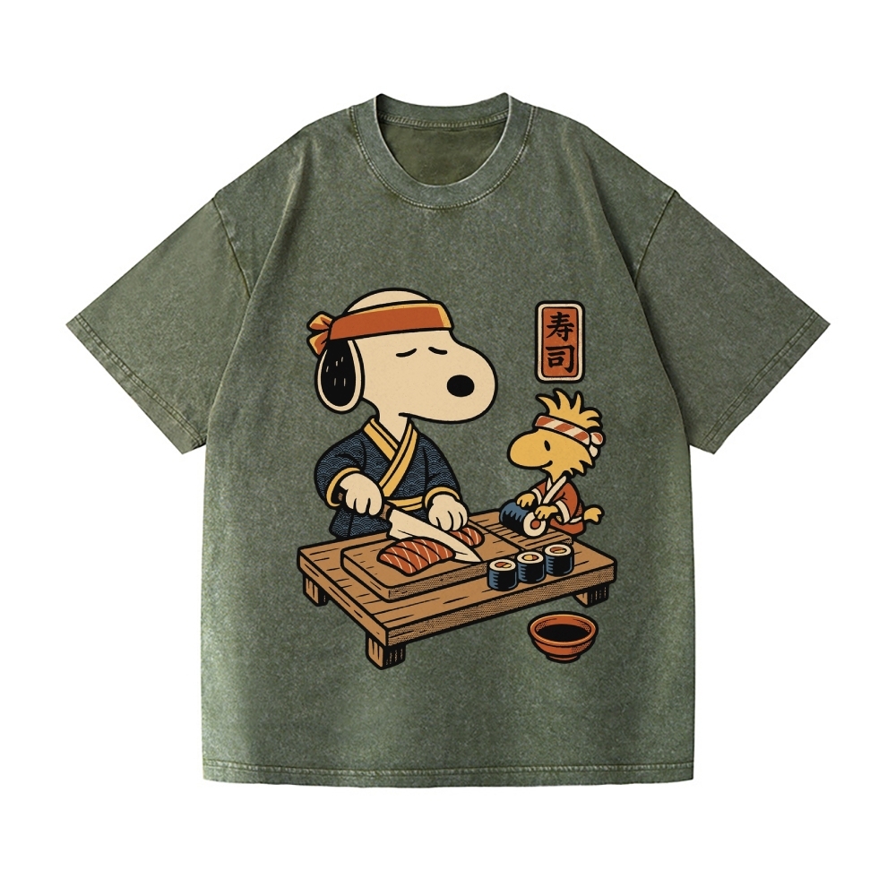 Snoopy Vintage Wash Japanese Design T-Shirt