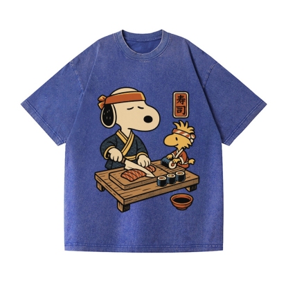 Snoopy Vintage Wash Japanese Design T-Shirt