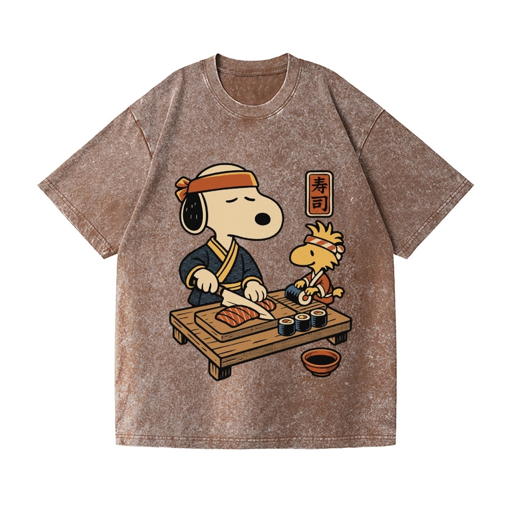 Snoopy Vintage Wash Japanese Design T-Shirt