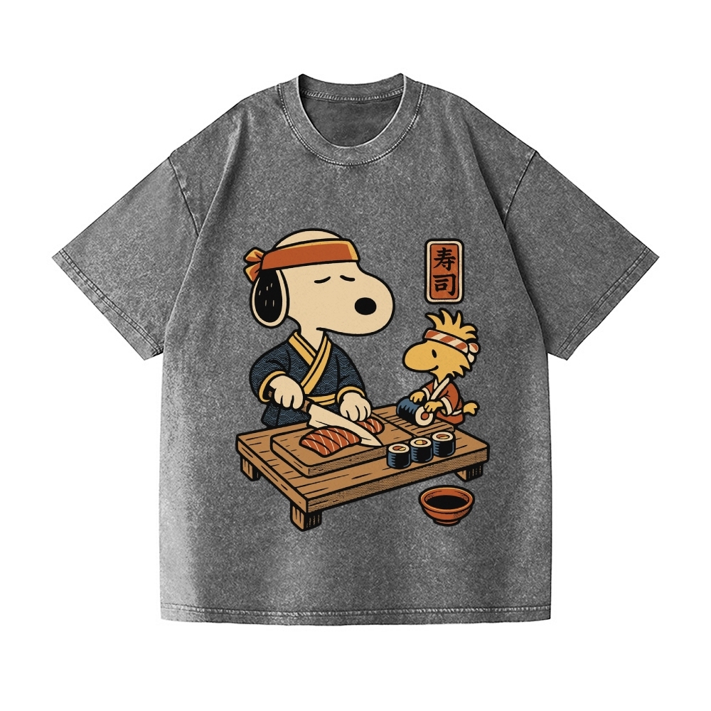 Snoopy Vintage Wash Japanese Design T-Shirt