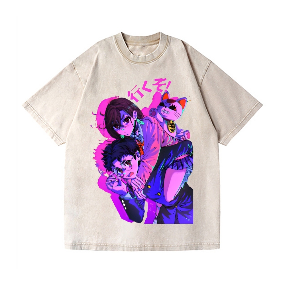 Dandadan Vintage Wash Japanese Design T-Shirt