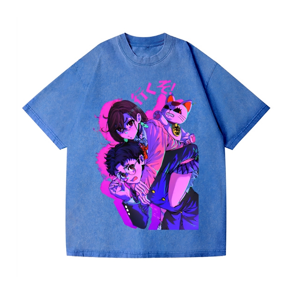 Dandadan Vintage Wash Japanese Design T-Shirt