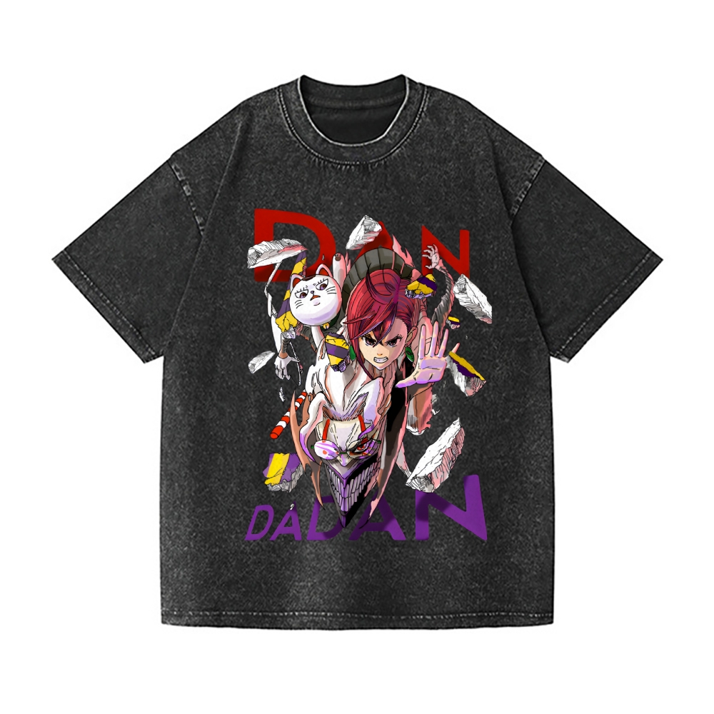 Dandadan Vintage Wash Japanese Design T-Shirt