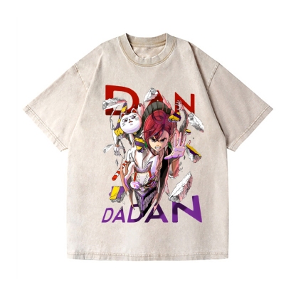Dandadan Vintage Wash Japanese Design T-Shirt