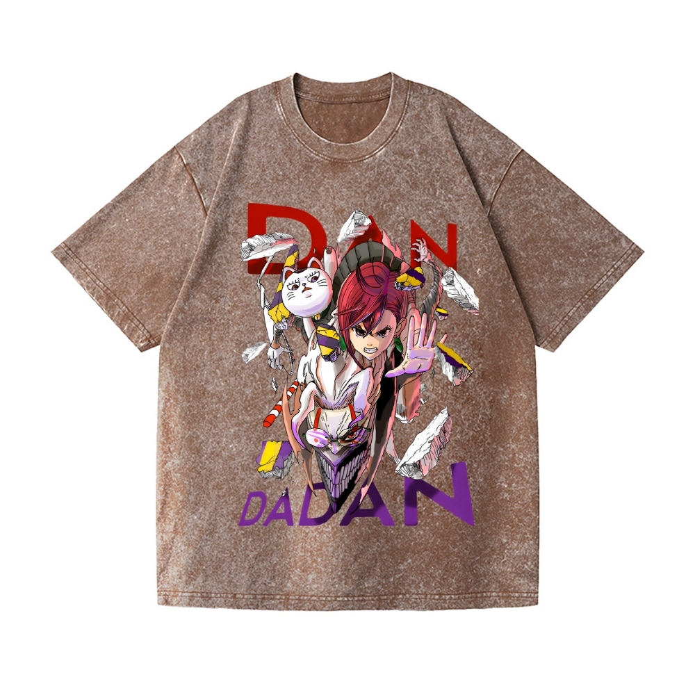 Dandadan Vintage Wash Japanese Design T-Shirt