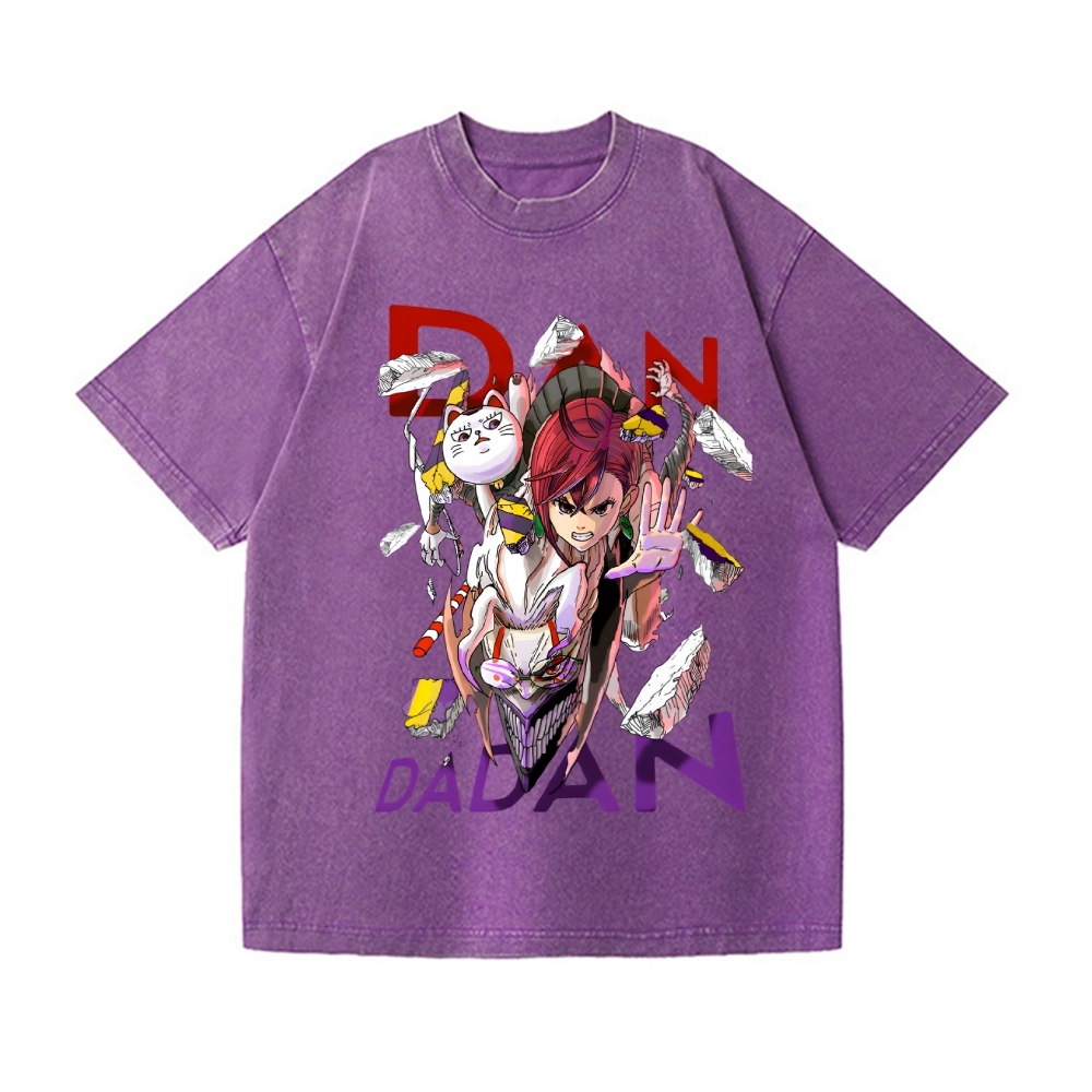 Dandadan Vintage Wash Japanese Design T-Shirt