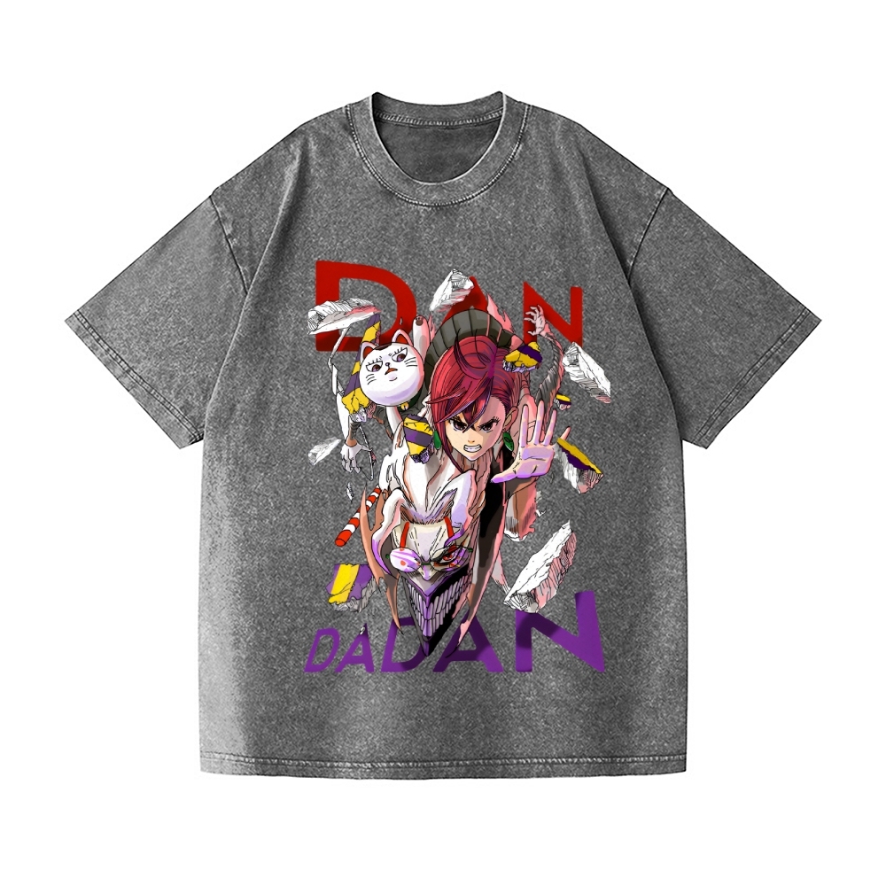 Dandadan Vintage Wash Japanese Design T-Shirt