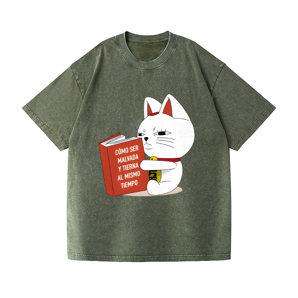 Dandadan Maneki-neko Vintage Wash Japanese Design T-Shirt