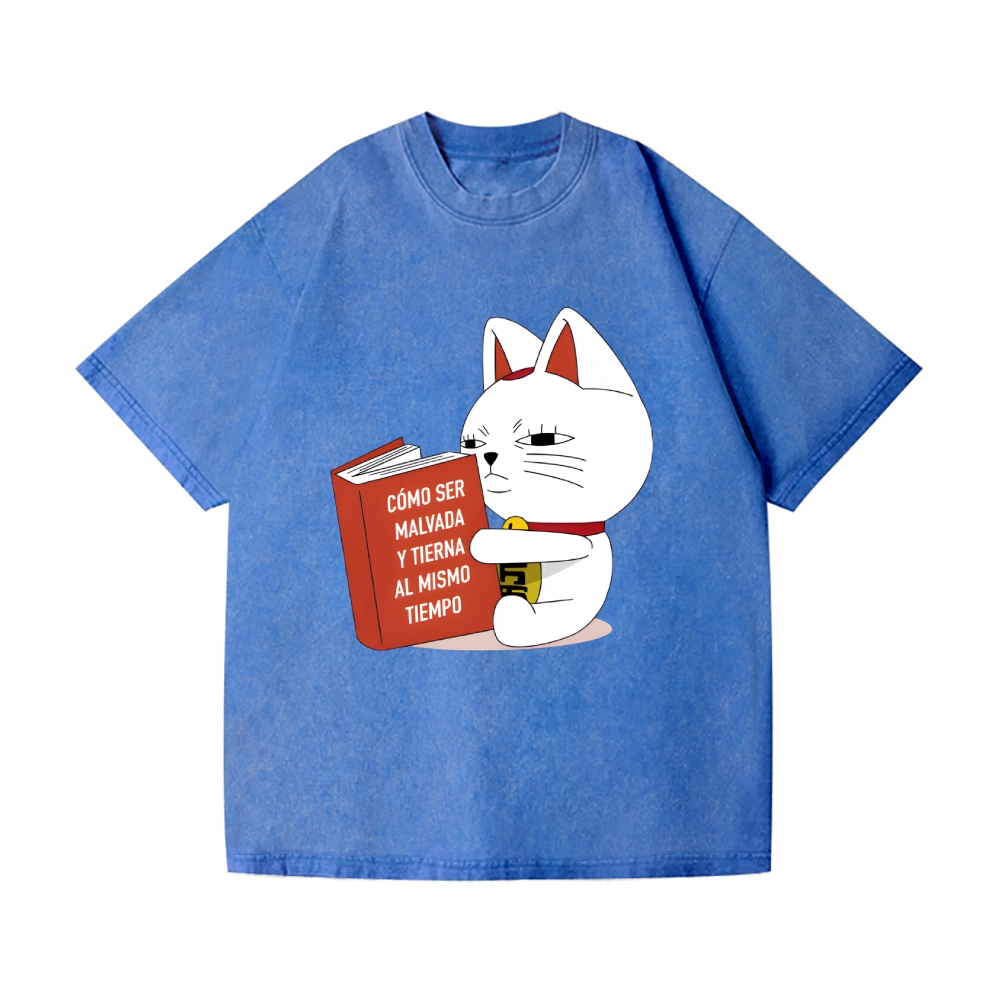 Dandadan Maneki-neko Vintage Wash Japanese Design T-Shirt