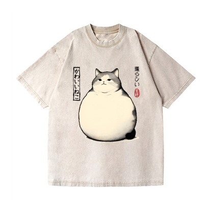 Fat Cat Vintage Wash Japanese Design T-Shirt
