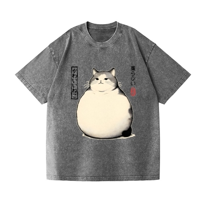 Fat Cat Vintage Wash Japanese Design T-Shirt
