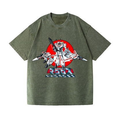Macross Vintage Wash Japanese Design T-Shirt