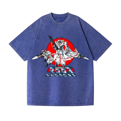 Macross Vintage Wash Japanese Design T-Shirt