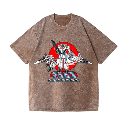 Macross Vintage Wash Japanese Design T-Shirt