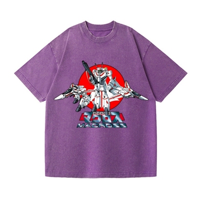 Macross Vintage Wash Japanese Design T-Shirt