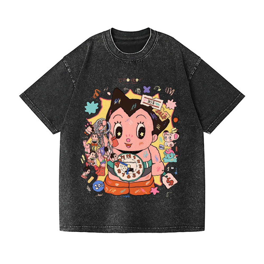 Astro Boy Vintage Wash Japanese Design T-Shirt
